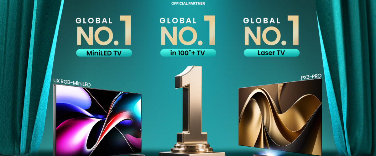 Hisense encabeza la clasificación mundial en el primer trimestre para televisores.